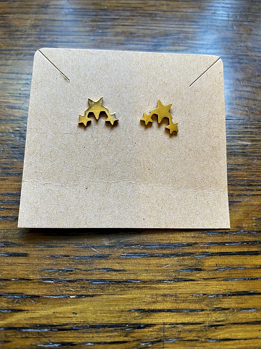 Gold Star Stud Earrings Like New